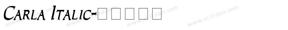 Carla Italic字体转换